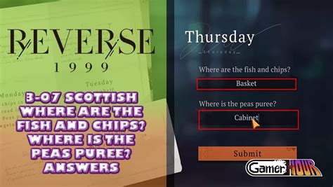 All Reverse 1999 Fish and Chips Answers .